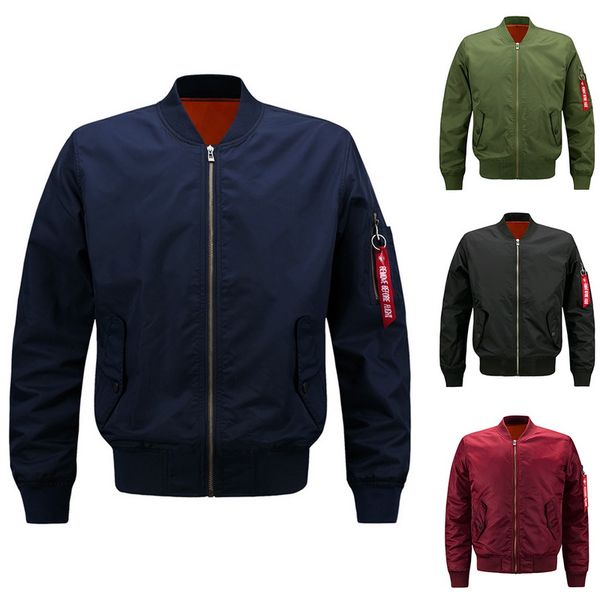 

2019 winter warm mens sports jackets men jacket male thick stand collar baseball zipper closure coat outwear large size 6xl, Black;brown