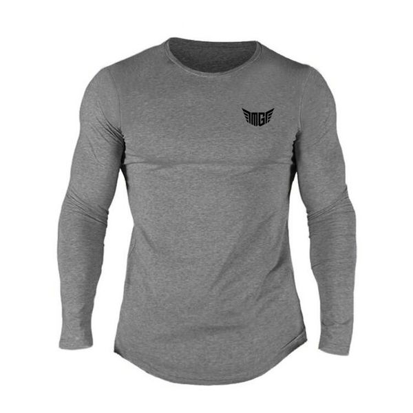 

mens activewear cotton long-sleeved sweatshirt for workout gym fitness, Black