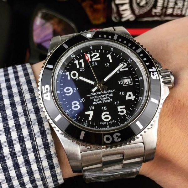 

Brietling men watche automatic watch luxury watch famou brand fa hion 316 fine teel waterproof watch hipping