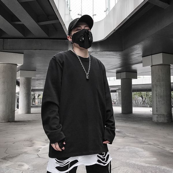 

solid color пуловер толстовка мужчины 2020 spring фуфайки harajuku casual male сыпучие multiple цвет толстовки хлопок xn012, Black