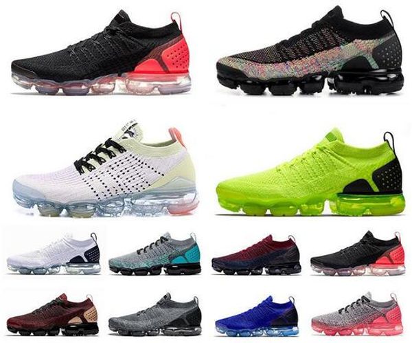 

2019 fly 2.0 3.0 mens running shoes fashion knit punch volt iridescent black bone white 3s woman sport shoes cushions designer sneakers