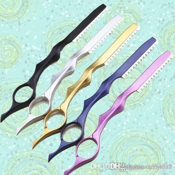 

1*thinning scissors barber feathering stylist grooming hairdressing hair salon stainless steel professional multiple colors ing