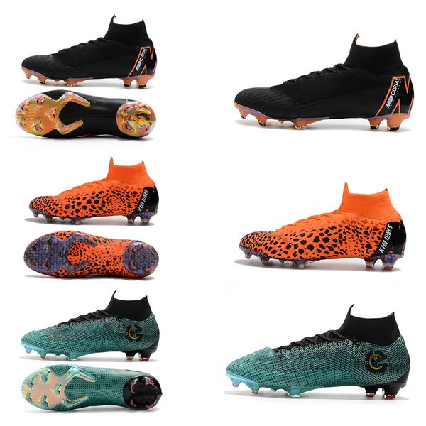 

2019 mercurial superfly superflyx kj vi xii 360 elite ronaldo 6 12 cr7 fg technical waterproof high mens women boys soccer shoes