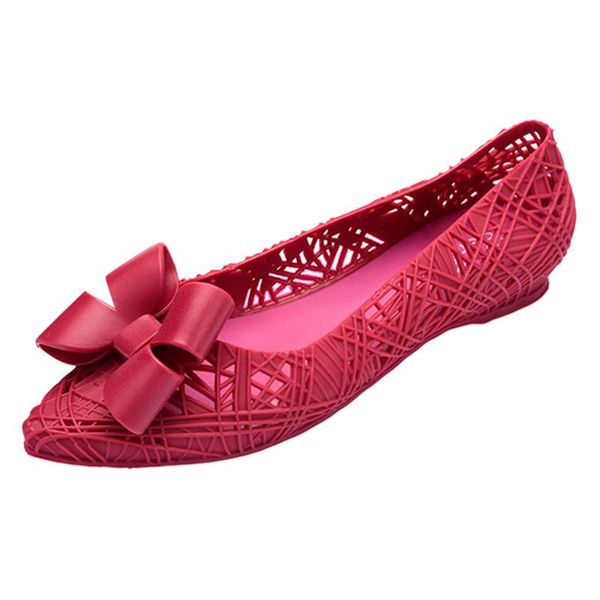 

jaycosin women's casual shoes ladies summer new non slip cutout sandals flat jelly shoes rain zapatos de mujer tacon bajo, Black