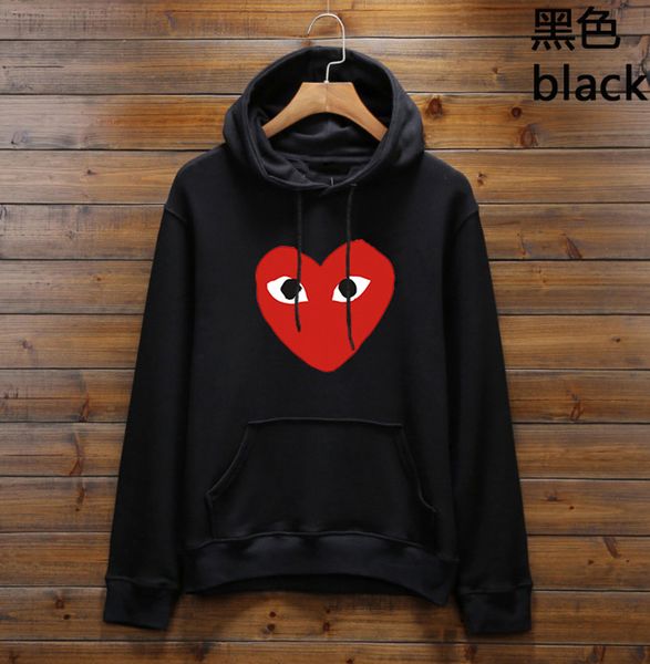 

Толстовки Мужчины скейтборд с капюшоном High Street Пуловер Хлопок Мода Хип-хоп Уличная фуфайки ВОСПРОИЗВЕДЕНИЕ Hoodie CDG Comme де Garcons