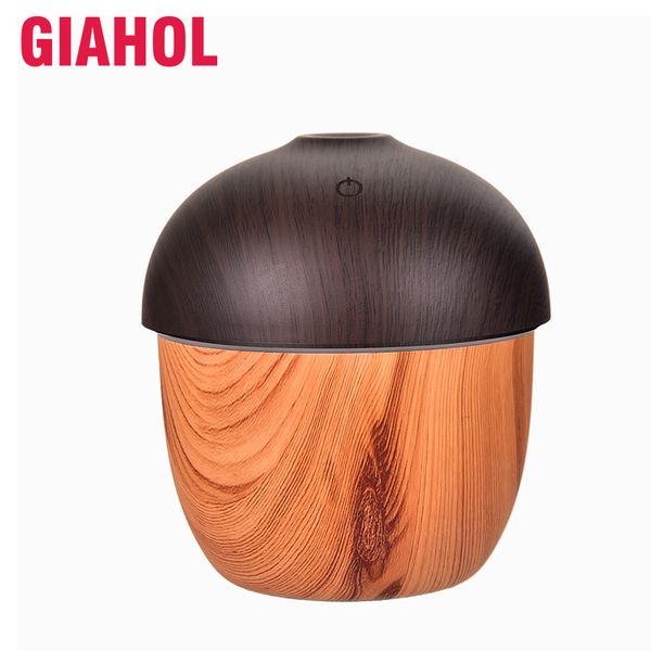 

giahol 160ml mini portable acorn air humidifier usb with led light touch sensing super mute versatil aroma diffuser for home