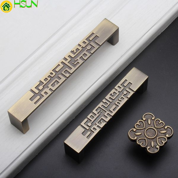 2019 Chinese Style Drawer Drawer Pull Handle Bronze Unique Cabinet