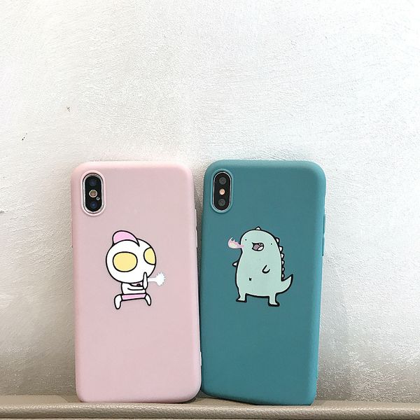 

for iphone xr phone cases altman little monster cartoon cute couple thick tpu cell phone case for iphone x 6 7 8 plus