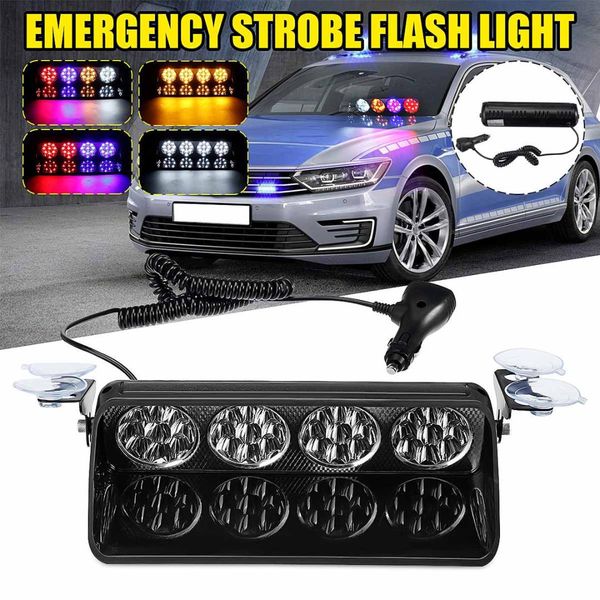 

12v 36 led sucker car truck emergency side strobe warning flashing light safety lamp high power waterproof 4 colors 4 modes