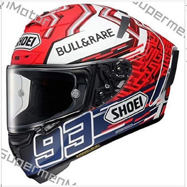 Shoei Full Face X14 93 Marquez BLUE ANT Motorradhelm Mann Reiten Auto Motocross Racing Motorradhelm-NOT-ORIGINAL-helmet219Y