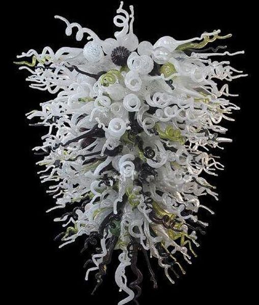 

large l lobby decor hand blown twisted glass pipes tiered lamp style ledlight fixture blown glass chandelier lighting