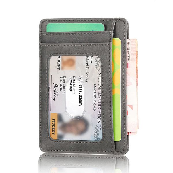 

rfid vintage men wallet mini credit card holder business brand male wallets purse billetera hombre bid251 pm49, Red;black