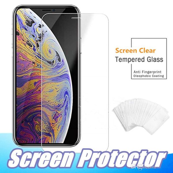 

for iphone 11 pro max tempered glass screen protector for galaxy j3 j7 a9 a50 2019 iphone xr xs max x 8 7 plus edition film 9h anti shatter