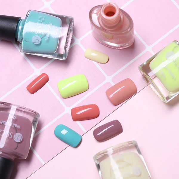 

ur sugar candy nail polish pink yellow blue nail lacquer pure macaron colors varnish manicure art decoration