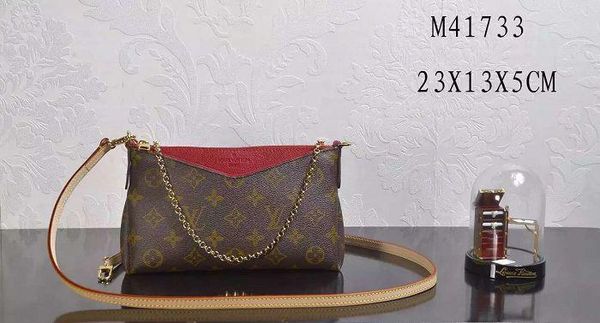 

pallas cluth handbag multifunctional dinner bag m41733 oxidized real leather iconic bags shoulder bag cross body messenger bags