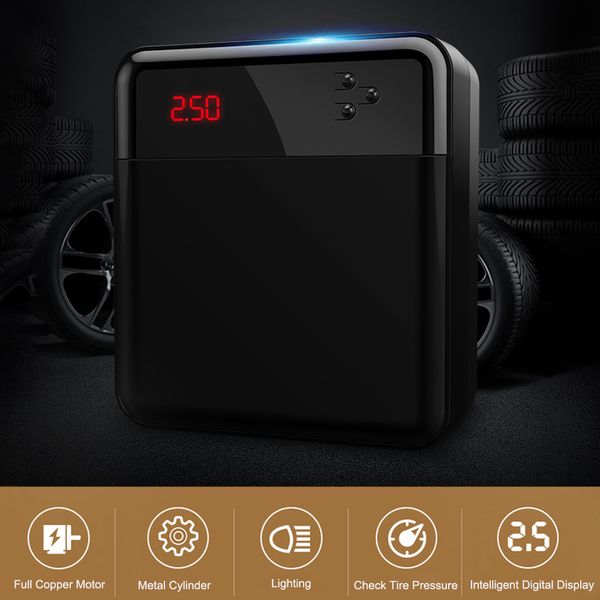 

car compressor tire inflatable pump auto digital electric tyre inflator 12v air compressors cars tires for car bicycle suv boat
