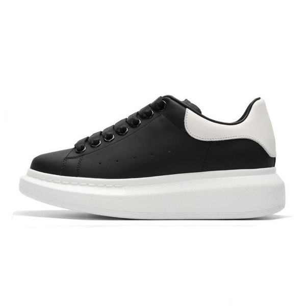 

with box 2019 mcqueens mqueen women men platform flat shoes mc sneakers alexander mcqueens 0 chaussures 3m casual05f7#, Black
