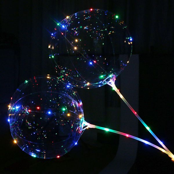 

18 inch light up balloon 3 meter led light balloons with stick festive party supplies wedding decoration new year gift balloon