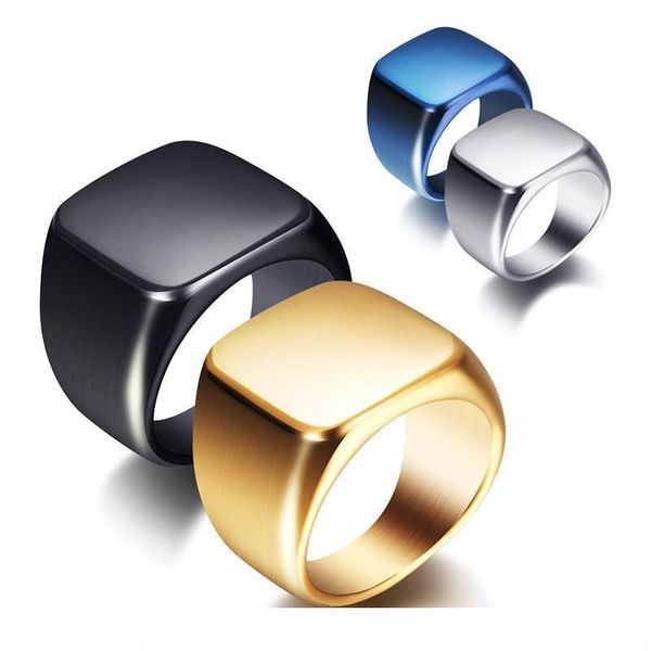 

сталь титановые мужские кольца vintage твердый полный блеск титана стальное кольцо в европе и америке мужской нержавеющей стали кольцо черны, Silver