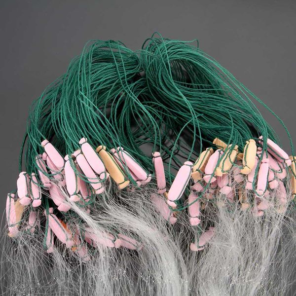 

new 3 layers fishing net mesh nylon monofilament fish net durable accessories float trap cast nets for fishing tackle fish traps