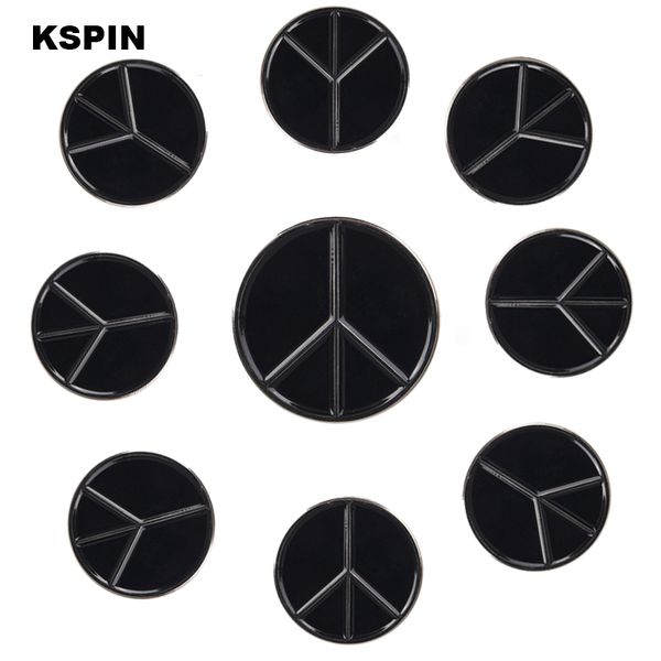 

peace badge pin brooch icons xy0098, Gray