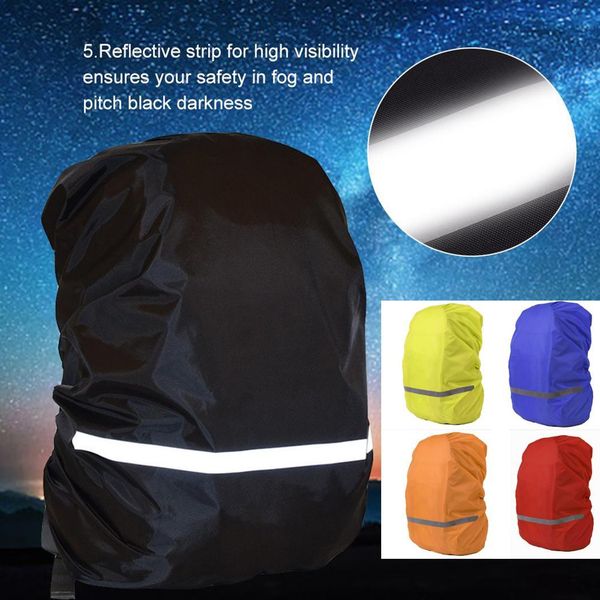 

mountaineering bag waterproof covers outdoor reflective strip backpacks rainproof cover for camping hiking climbing