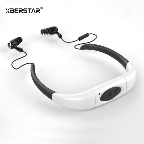 

version 8gb waterproof ipx8 sports mp3 player neckband fm radio swimming surfing running mp3 with earphones underwater