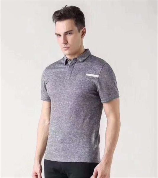 

Slim Sports Mens Designer Polos Golf Printed Lapel Neck Mens Tops Male Apparel