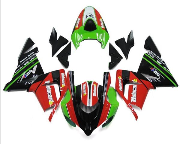 

4 бесплатные подарки для мотоциклов новый abs полный комплект обтекатели fit для kawasaki ninja zx-10r 2004 2005 04 05 10r тело набор зелены