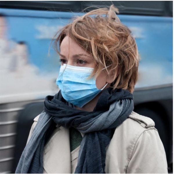 

2020 disposable face mask 3 layer ear-loop dust mouth masks cover 3-ply non-woven disposable dust mask soft breathable outdoor part