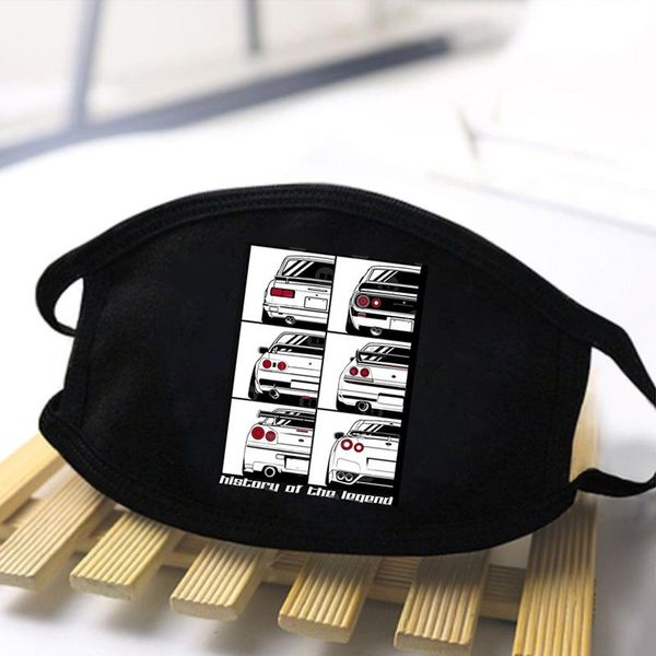 

back to the future dustproof mouth muffle men's black masque de protection polyester reusable washable face masks tkwaa