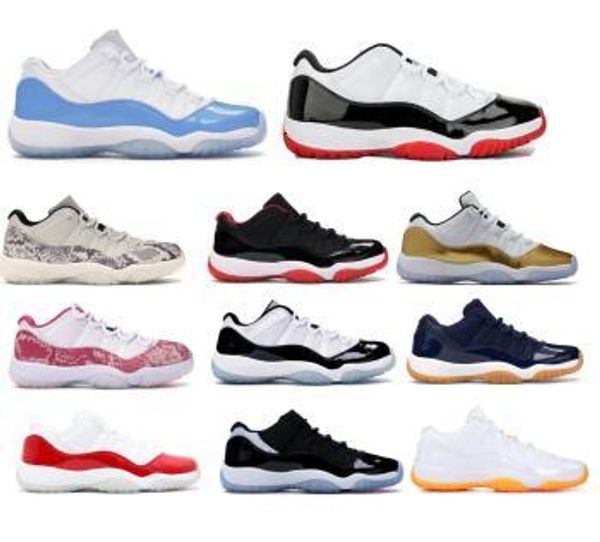 

meets bred 11 11s new 2020 basketball shoes low blue concord snakeskin cherry barons snake barons for men women zapatos trainers sneakers, Black
