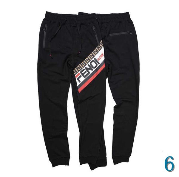 

new fashiondesigner mens pants spring autumn high street sports pants casual designer trousers for mens capris pant 2 styles size m-4xl 6, Black