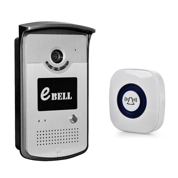 Novo eBell ATZ - DBV03P - 433MHz rede WiFi campainha 720P 1.0 MP Night Vision com carrilhão interno