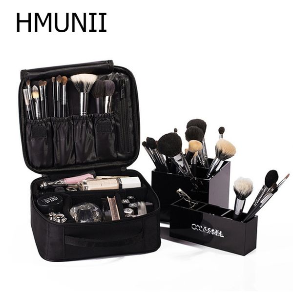 

hmunii brand women cosmetic bag travel cosmetic organizer zipper portable makeup bag designers trunk cosmetic bags cy200518