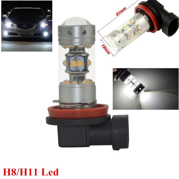 

2x h11 h8 blanco 28 led 140w sharp cree chips faro delantero conjunto de bombillas hl502801
