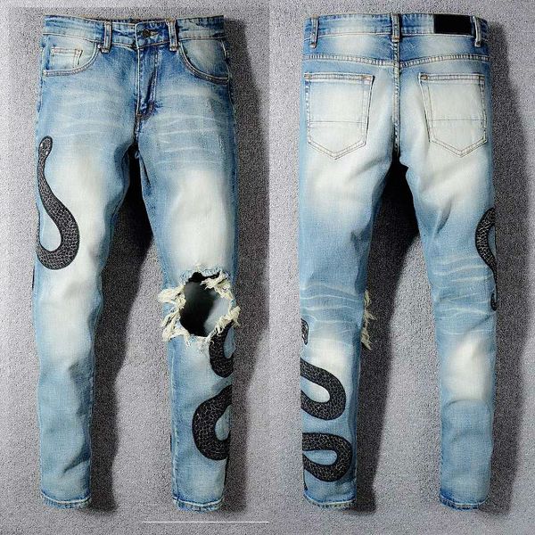 

mens designer jeans pure cotton slim trousers solid mens designer jeans skinny biker motorcycle pants men no belt mens promotion, Blue