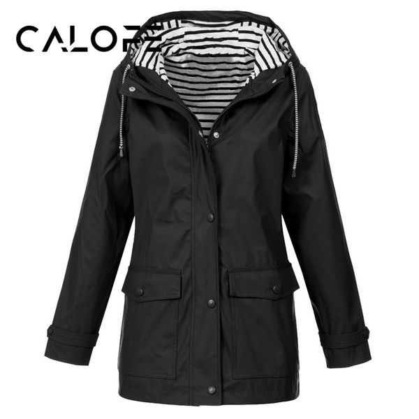 

calofe women hooded running hiking jackets long sleeve sweatshirt ladies yoga sports zipper jacket fitness gym shirts woman 2018, Blue;black