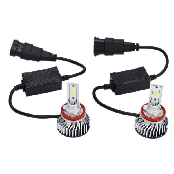 

h11 h8 h9 led фара лампы 8000lm 6500k предельно conversion kit яркий регулируемый угол луча