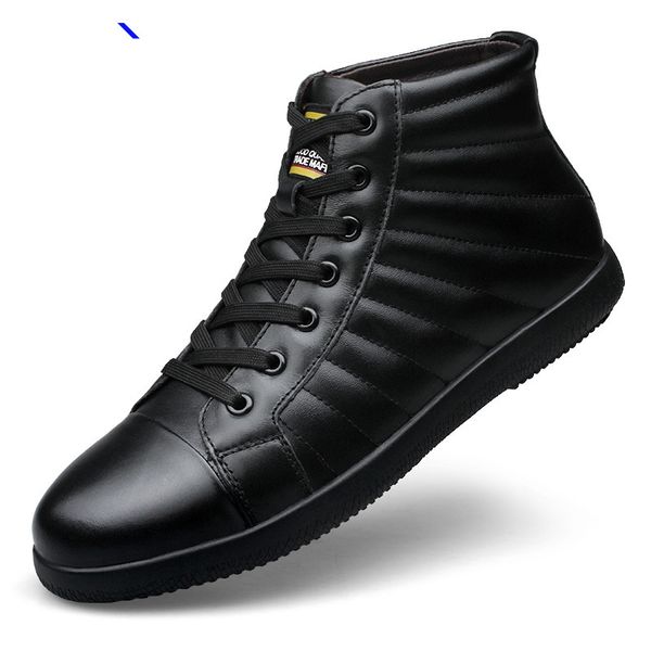 

men's for new autumn winter boats outdoor men shoes fashion ankle western booties lace-up handmade basic boots 4, Black