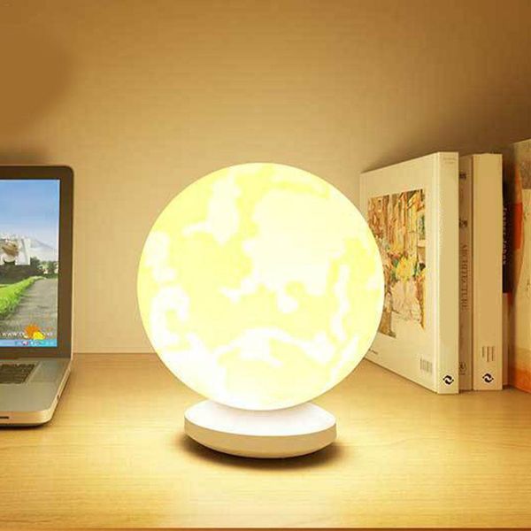 

2020 new moon light 3d night light switch touch control romantic desk lamp for birthday bedroom bedside