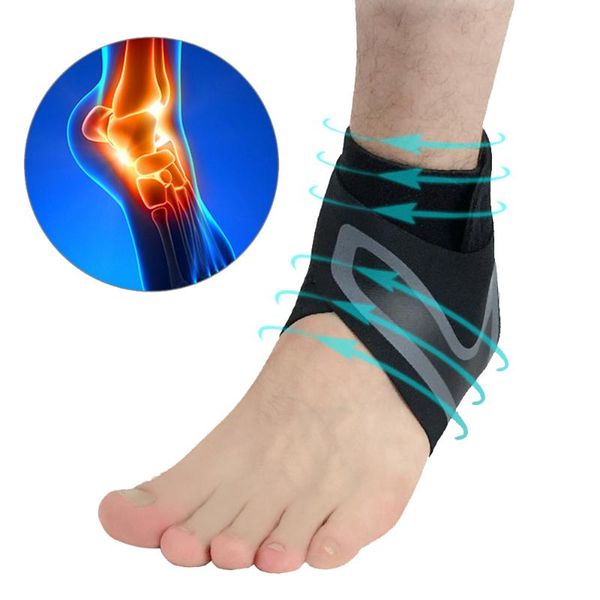 

1 pcs men women sports ankle support high-elasticity sweat-absorbing breathable basketball riding running ankle brace protector, Blue;black