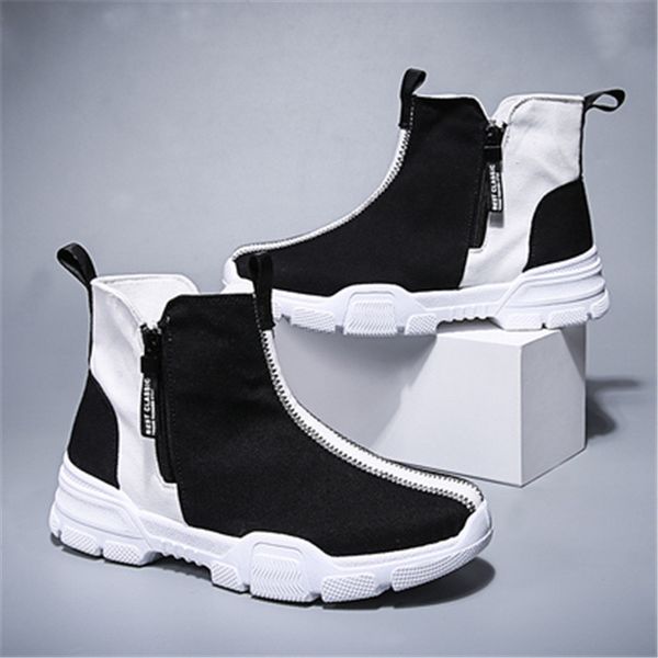

men's shoes 2019 new men's high-slip non-slip wear running shoes a pedal round head breathable casual, Black