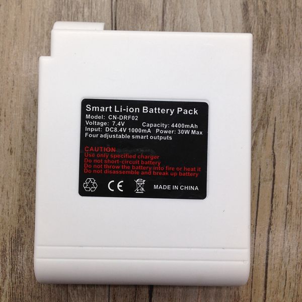 

7.4v 4400mah smart li-ion battery pack for heated jacket, electric ski coat replace battery, four adjustable rechargable battery, Gray;blue