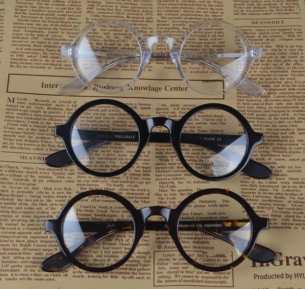ZOLMAN Brillengestell klare Linse Johnny Depp Brille Myopie Brillen Retro Oculos de Grau Männer und Frauen Myopie Brillengestelle