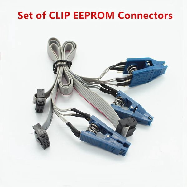 

act set of clip eeprom connectors for tacho pro universal dip-8con soic-14con and soic-8con new version adapter cable