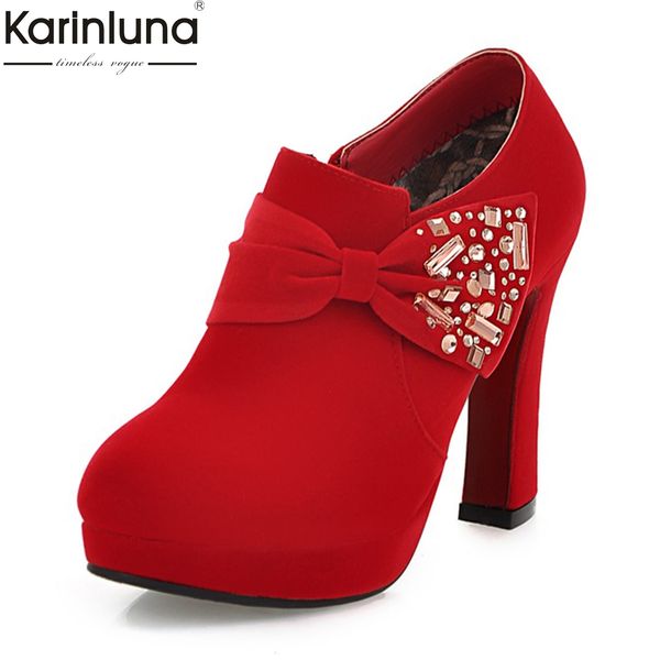 

karin 2018 new fashion zip up women shoes woman boots chunky high heels ankle boots shoes woman booties, Black
