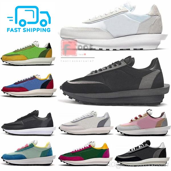 

2020 new sacai ld waffle ldv man womens running shoes triple black nylon white mens shoe runner trainers outdoor fashion sports sneakers
