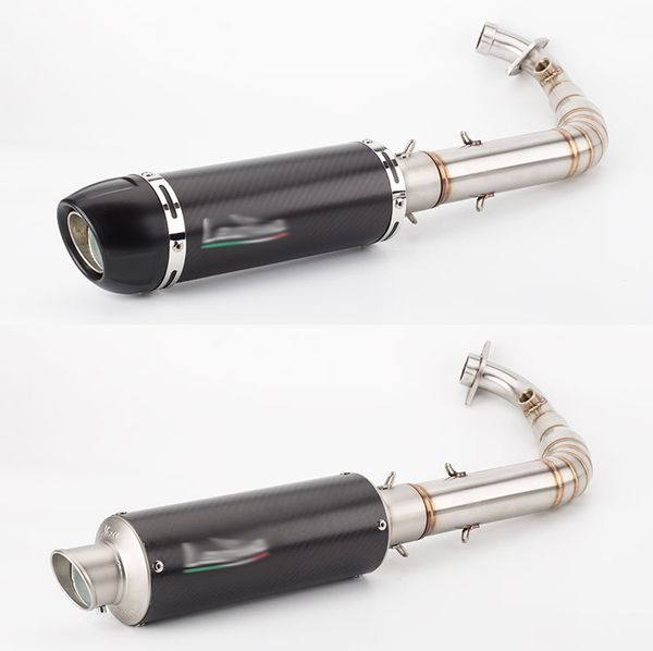 

motorcycle modified exhaust pipe bws 125 bws125 4v side winding pipe before the battle carbon fiber scorpio exhaust