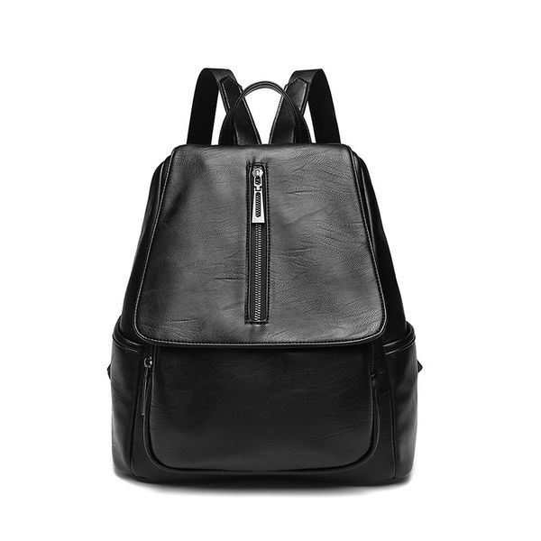 

guard against theft both shoulders package woman 2019 joker leisure time soft leather ma'am back luxury lady bag temperament goddess